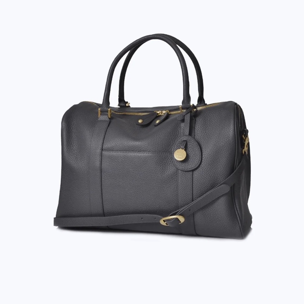 Pacapod Firenze Leather Diaper Bag  - pewter